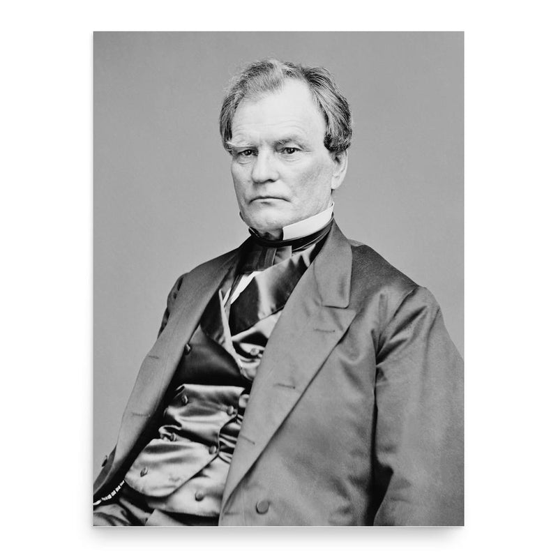 Benjamin Wade poster print, in size 18x24 inches.