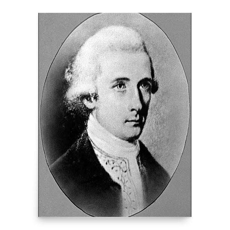 Benjamin Waller poster print, in size 18x24 inches.