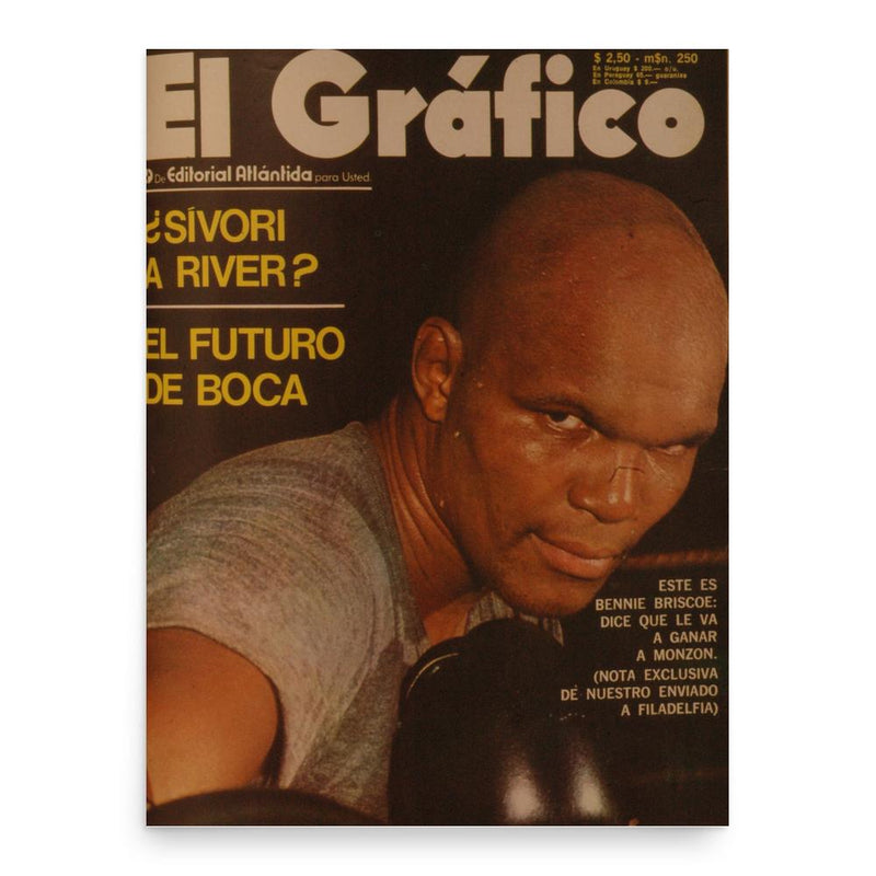 Bennie Briscoe poster print, in size 18x24 inches.