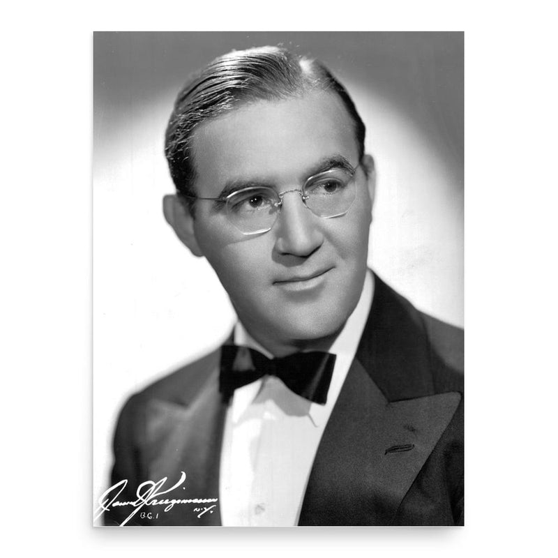 Benny Goodman poster print, in size 18x24 inches.