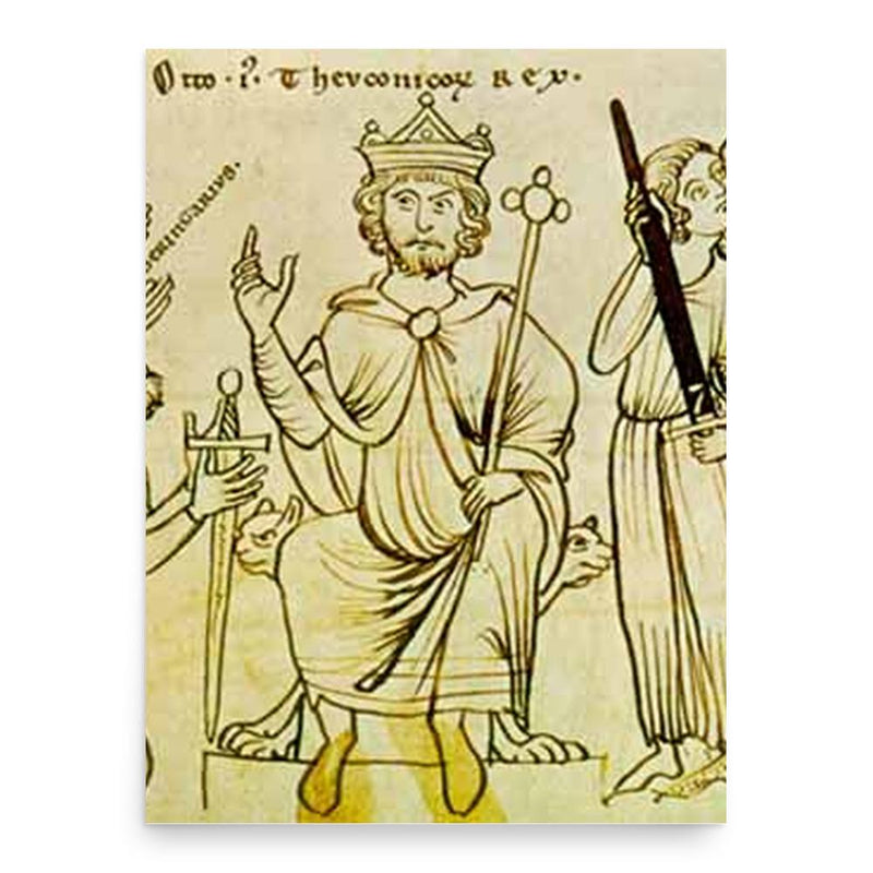 Berengar II of Italy poster print, in size 18x24 inches.