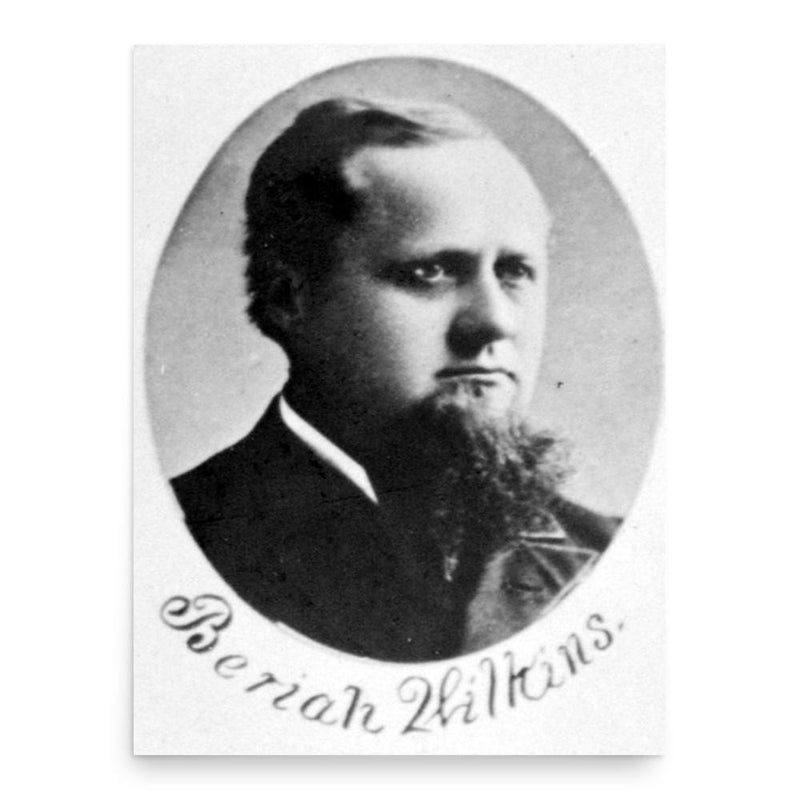 Beriah Wilkins poster print, in size 18x24 inches.