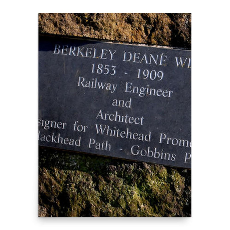 Berkeley Deane Wise poster print, in size 18x24 inches.