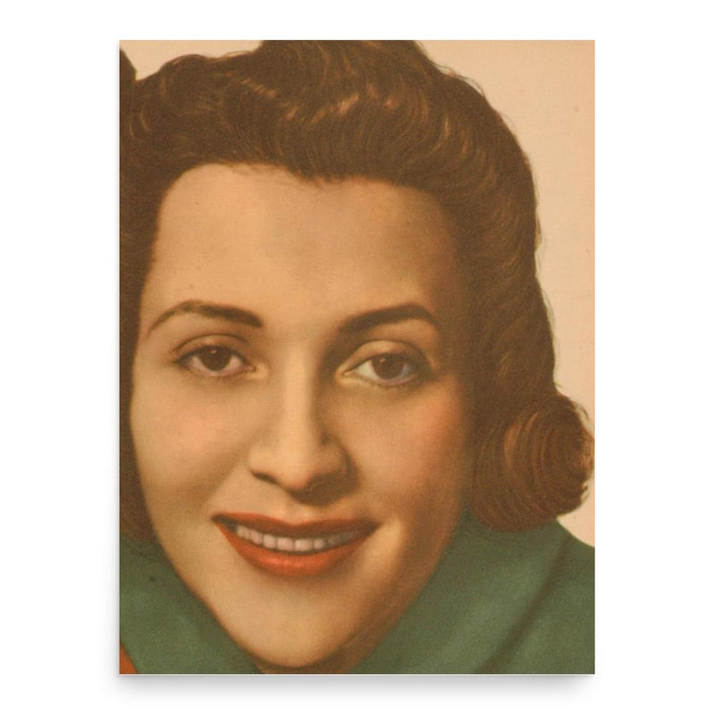 Berna Carrasco poster print, in size 18x24 inches.