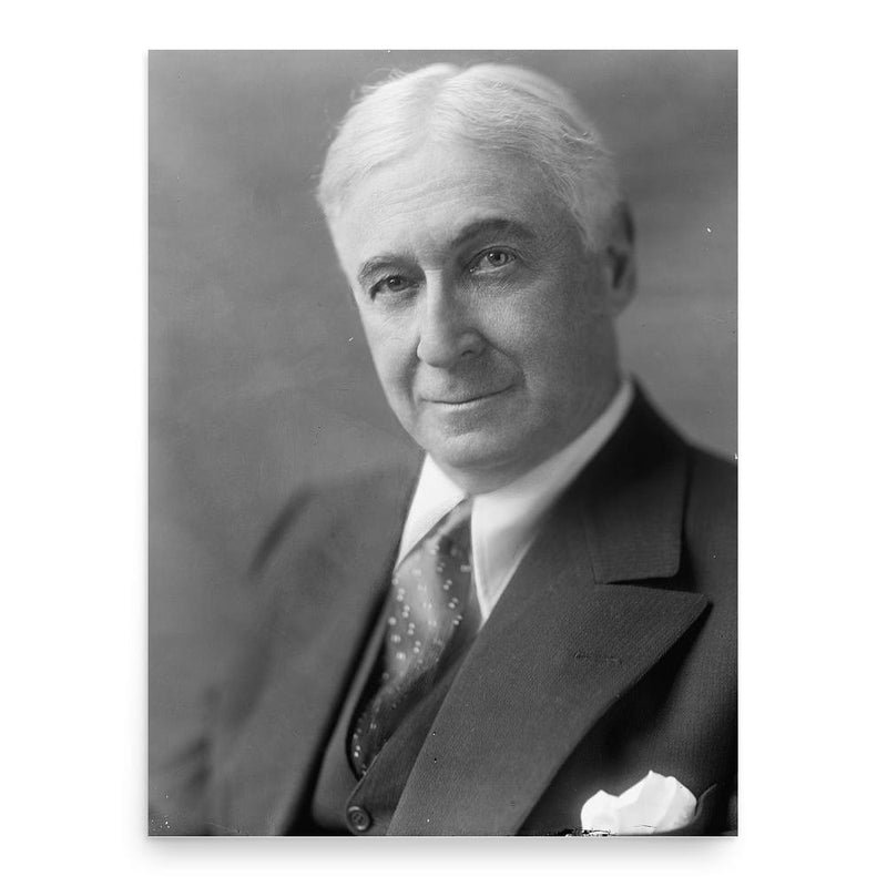 Bernard Baruch poster print, in size 18x24 inches.