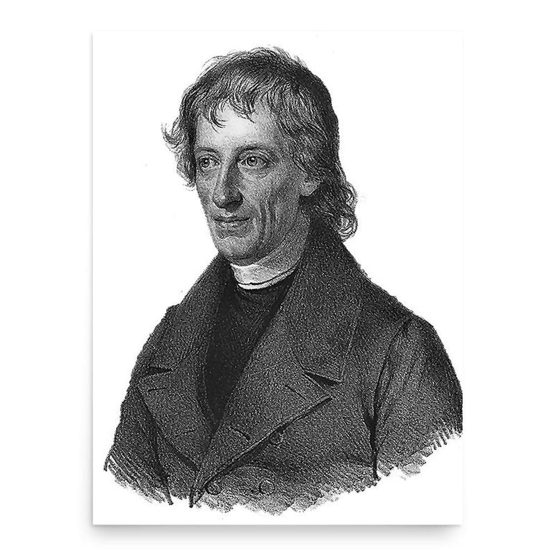 Bernard Bolzano poster print, in size 18x24 inches.