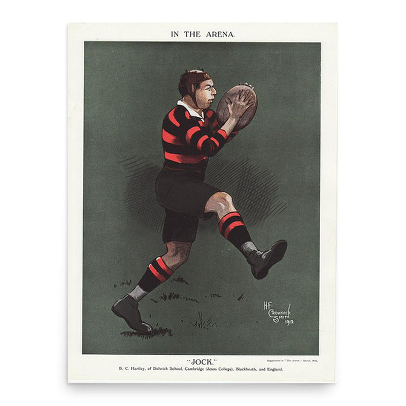 Bernard Charles Hartley poster print, in size 18x24 inches.