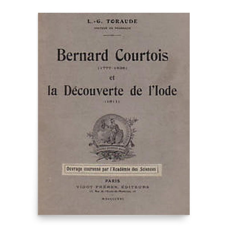 Bernard Courtois poster print, in size 18x24 inches.