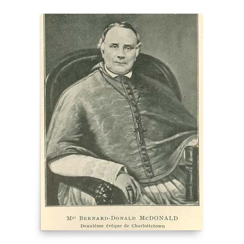 Bernard Donald Macdonald poster print, in size 18x24 inches.
