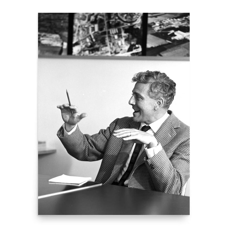 Bernard Gregory poster print, in size 18x24 inches.