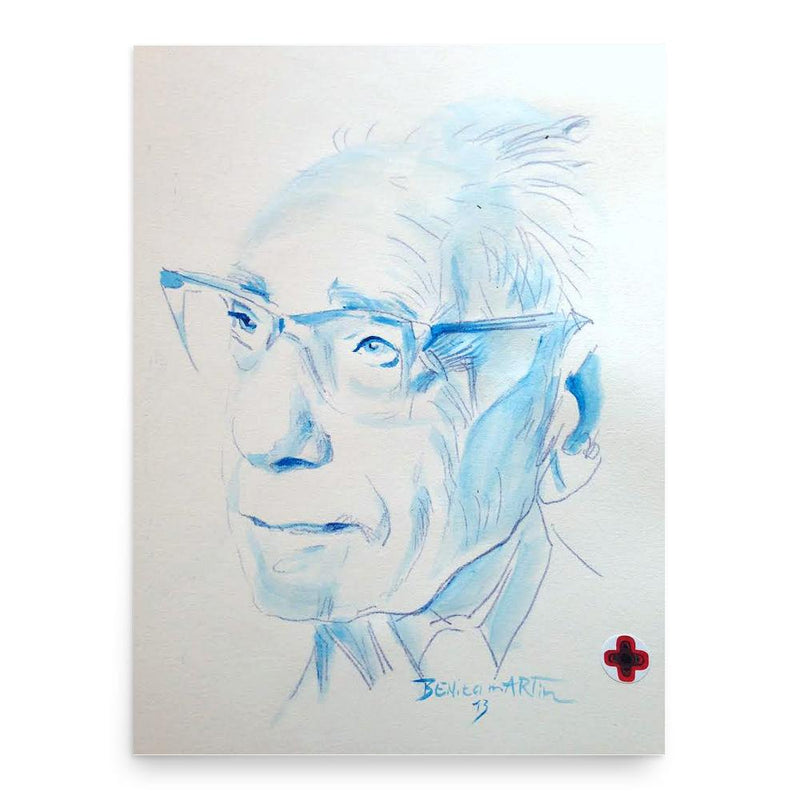 Bernard Katz poster print, in size 18x24 inches.