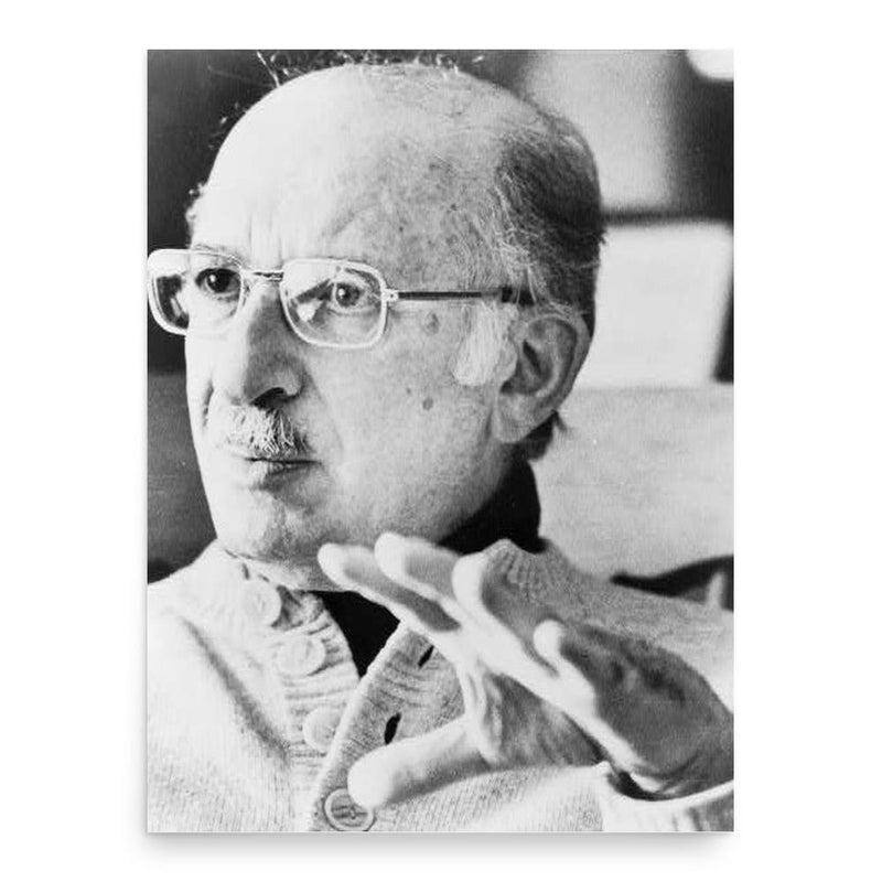 Bernard Malamud poster print, in size 18x24 inches.