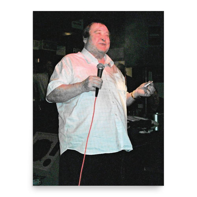 Bernard Manning poster print, in size 18x24 inches.