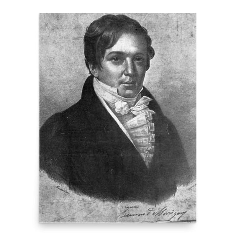 Bernard de Marigny poster print, in size 18x24 inches.