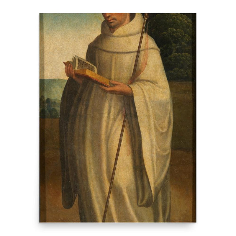 Bernard of Clairvaux poster print, in size 18x24 inches.