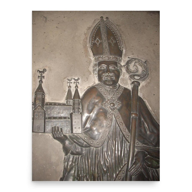 Bernard of Hildesheim poster print, in size 18x24 inches.