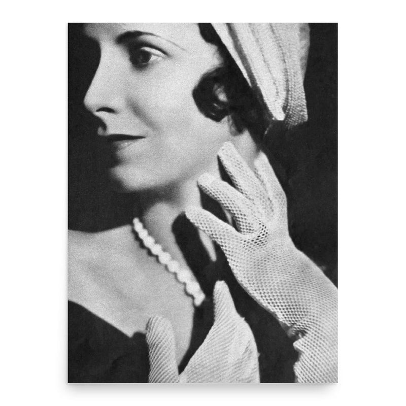 Bernardine Flynn poster print, in size 18x24 inches.