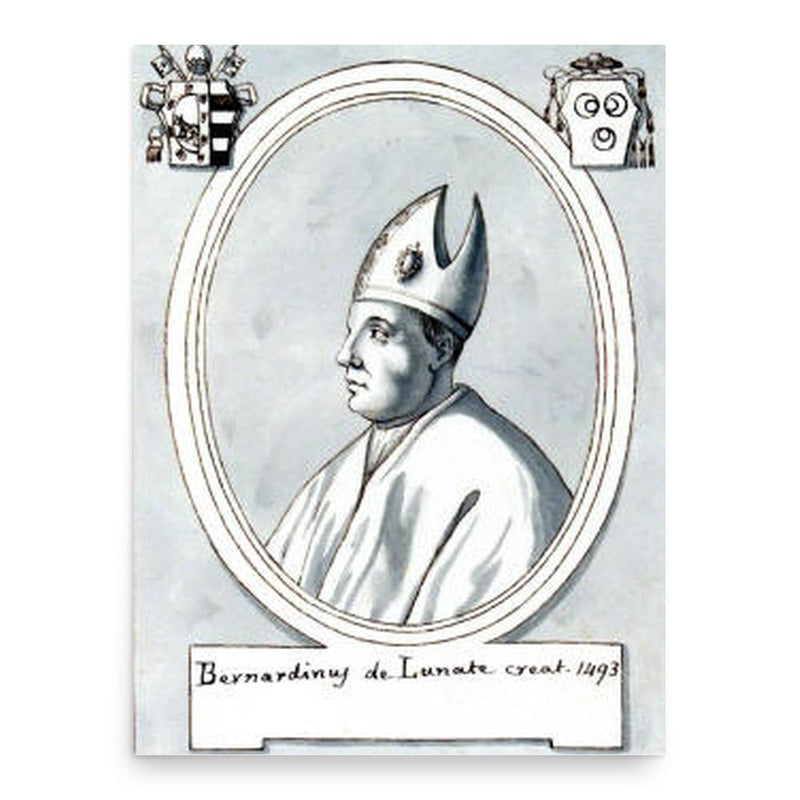 Bernardino Lunati poster print, in size 18x24 inches.
