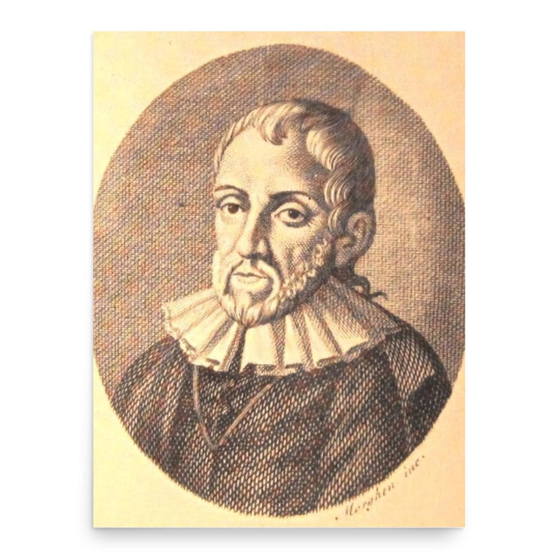 Bernardino Telesio poster print, in size 18x24 inches.