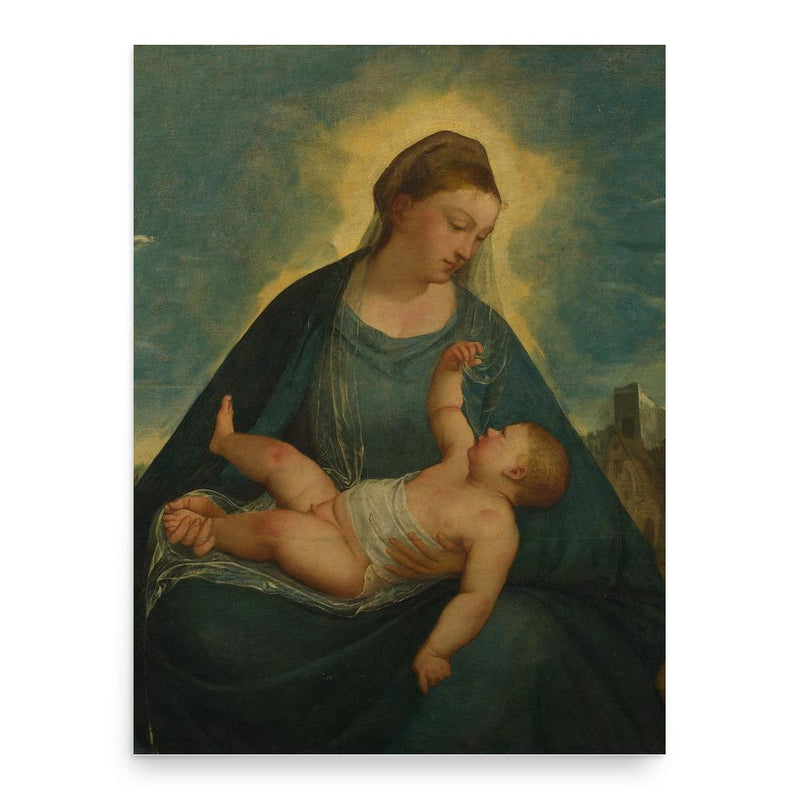 Bernardino da Asola poster print, in size 18x24 inches.