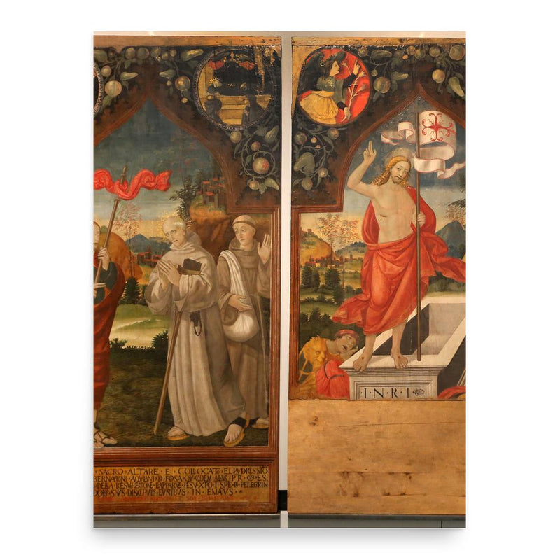 Bernardino of Fossa poster print, in size 18x24 inches.