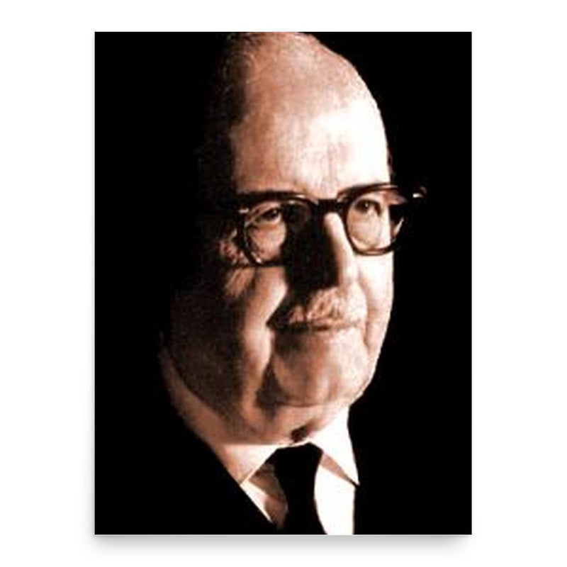 Bernardo Houssay poster print, in size 18x24 inches.
