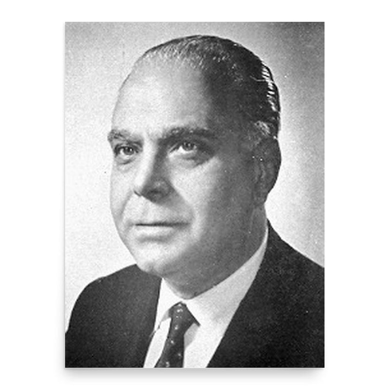 Bernardo Mattarella poster print, in size 18x24 inches.