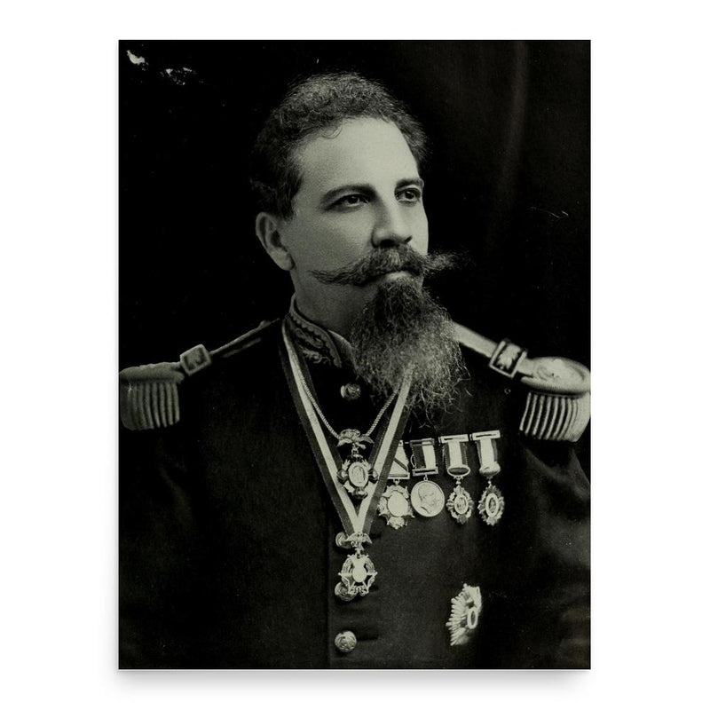 Bernardo Reyes poster print, in size 18x24 inches.