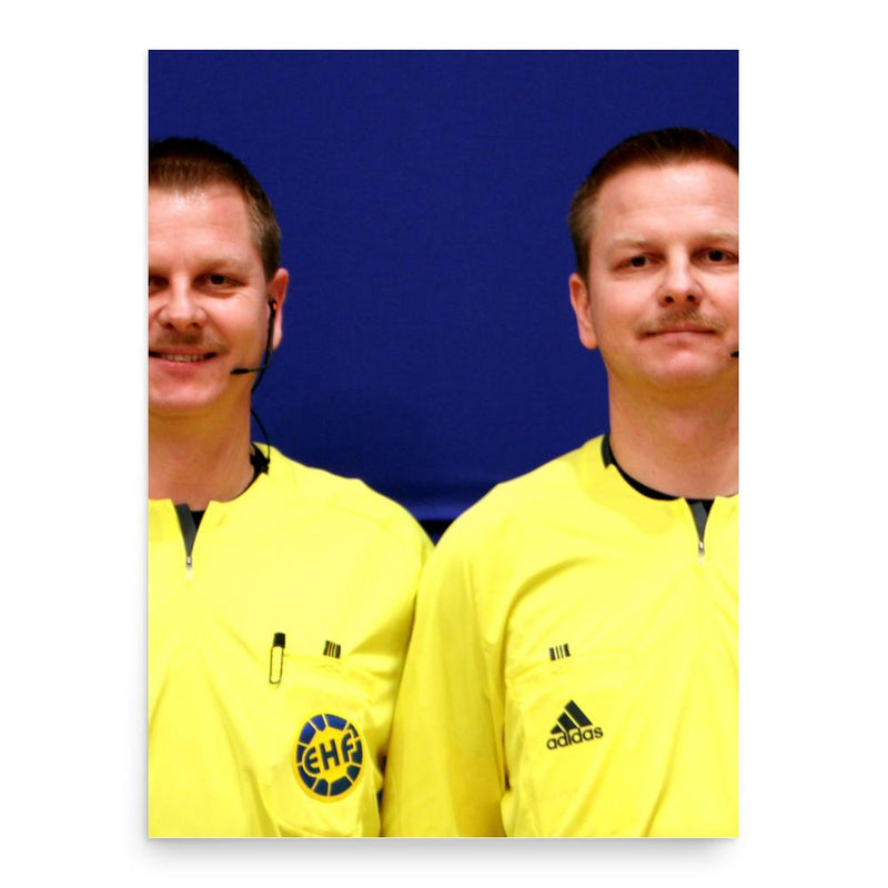 Bernd and Reiner Methe poster print, in size 18x24 inches.