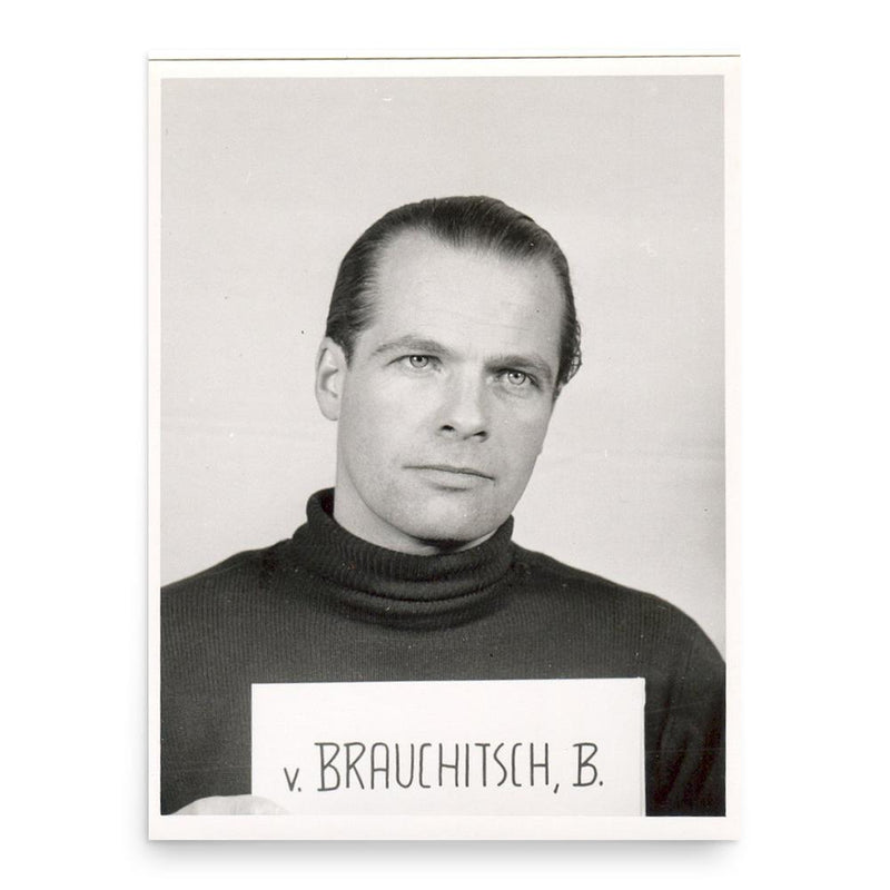Bernd von Brauchitsch poster print, in size 18x24 inches.