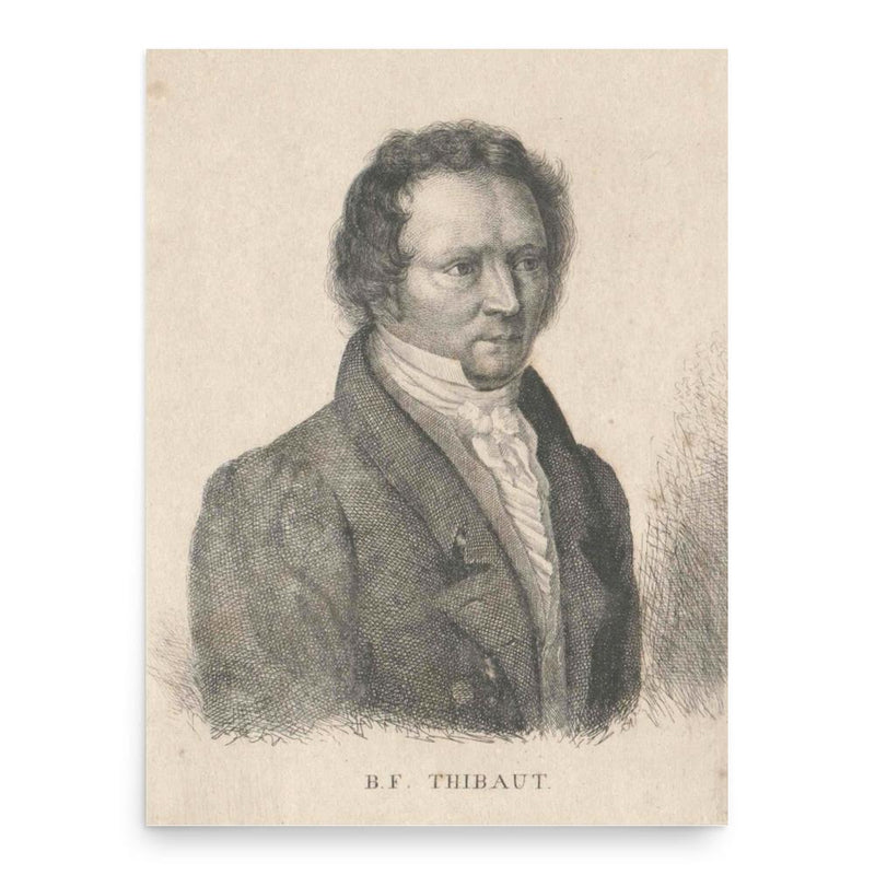 Bernhard Friedrich Thibaut poster print, in size 18x24 inches.