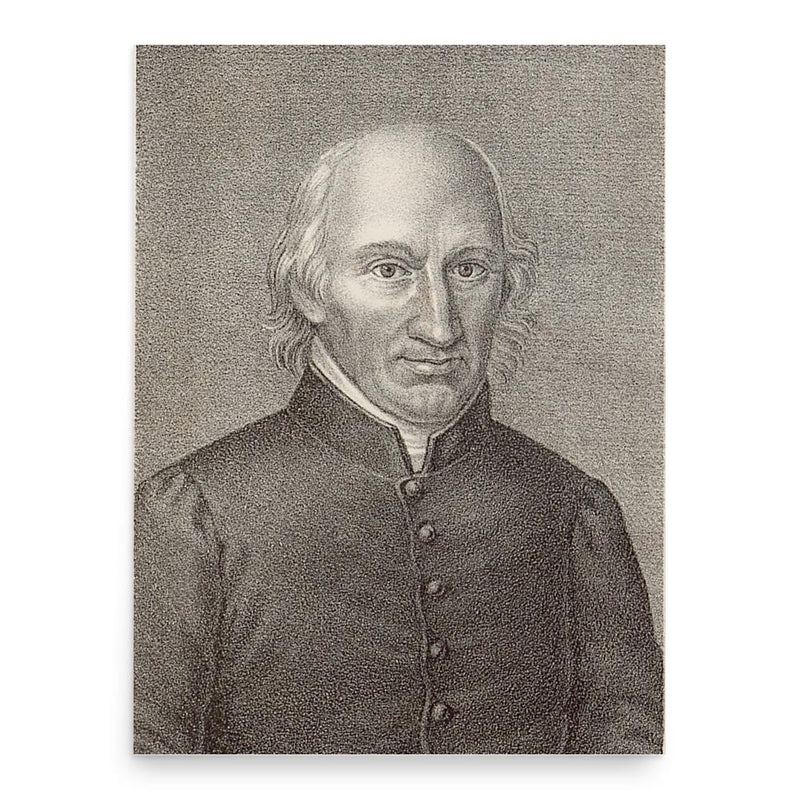 Bernhard Heinrich Overberg poster print, in size 18x24 inches.