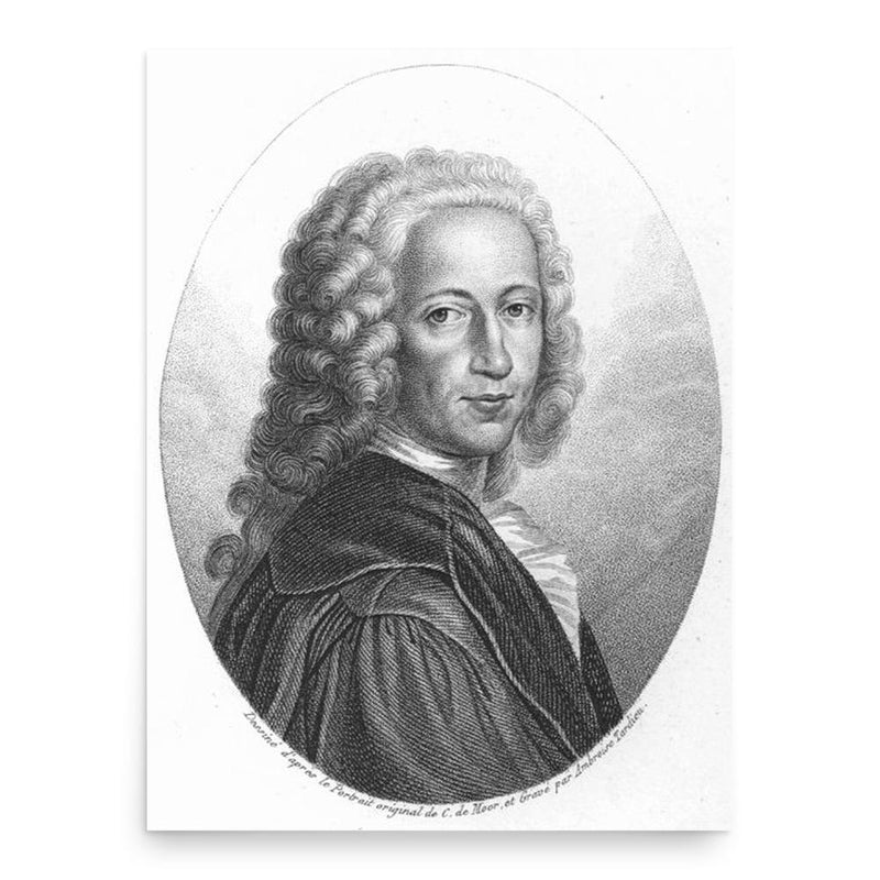Bernhard Siegfried Albinus poster print, in size 18x24 inches.
