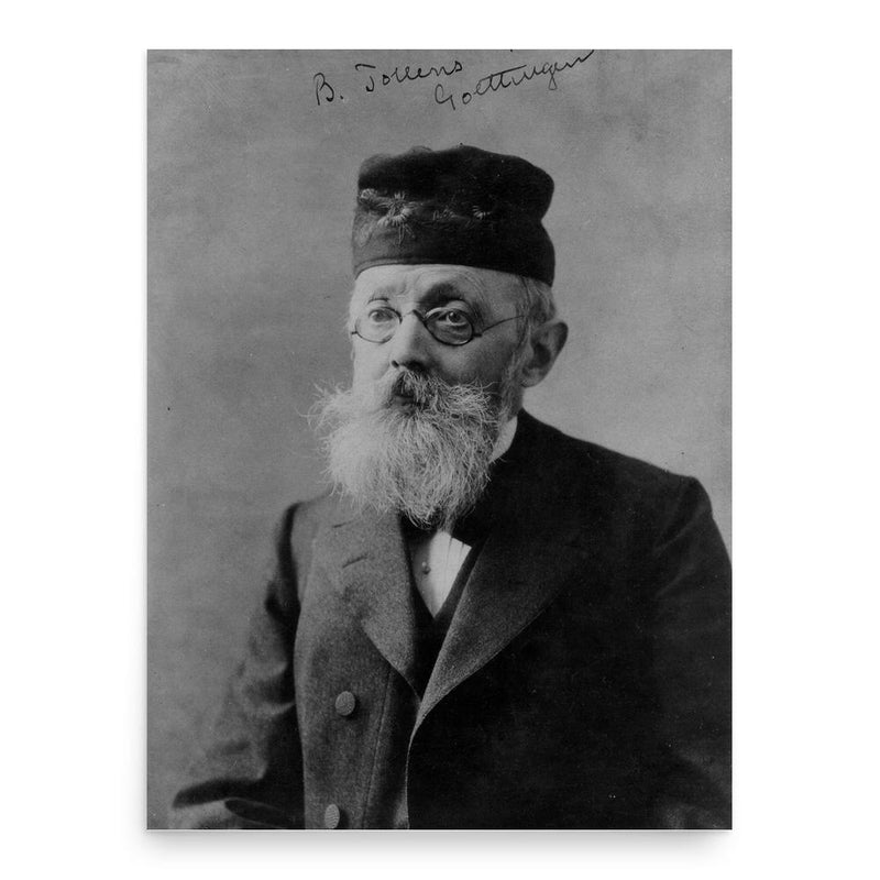 Bernhard Tollens poster print, in size 18x24 inches.