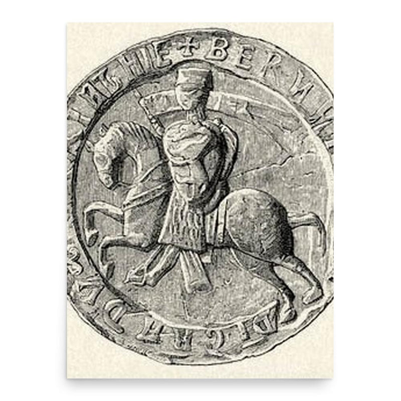 Bernhard von Spanheim poster print, in size 18x24 inches.