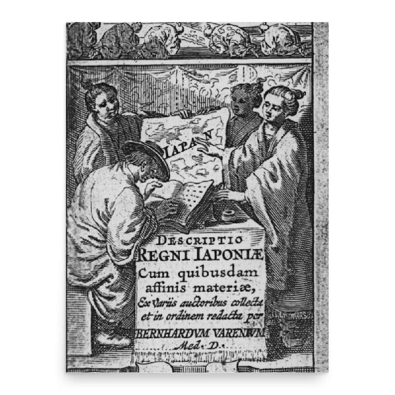 Bernhardus Varenius poster print, in size 18x24 inches.