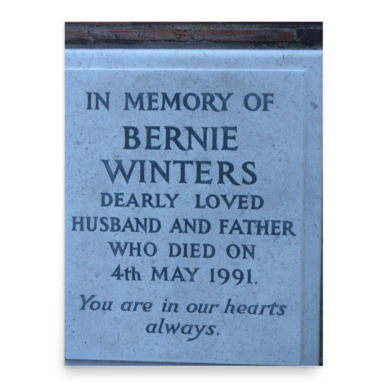 Bernie Winters poster print, in size 18x24 inches.
