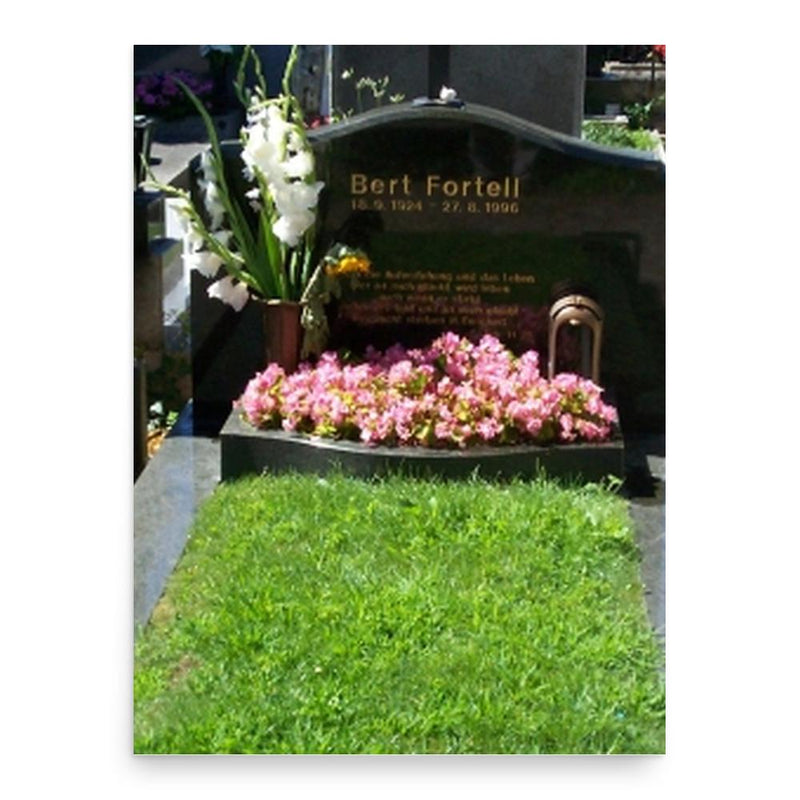 Bert Fortell poster print, in size 18x24 inches.