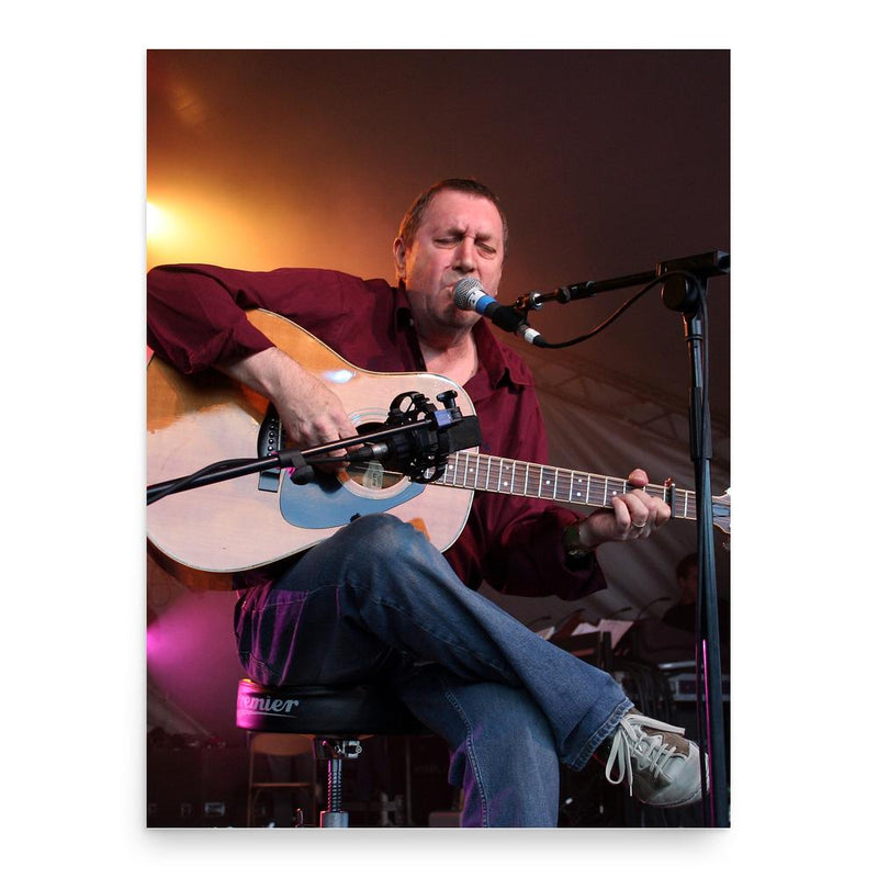 Bert Jansch poster print, in size 18x24 inches.