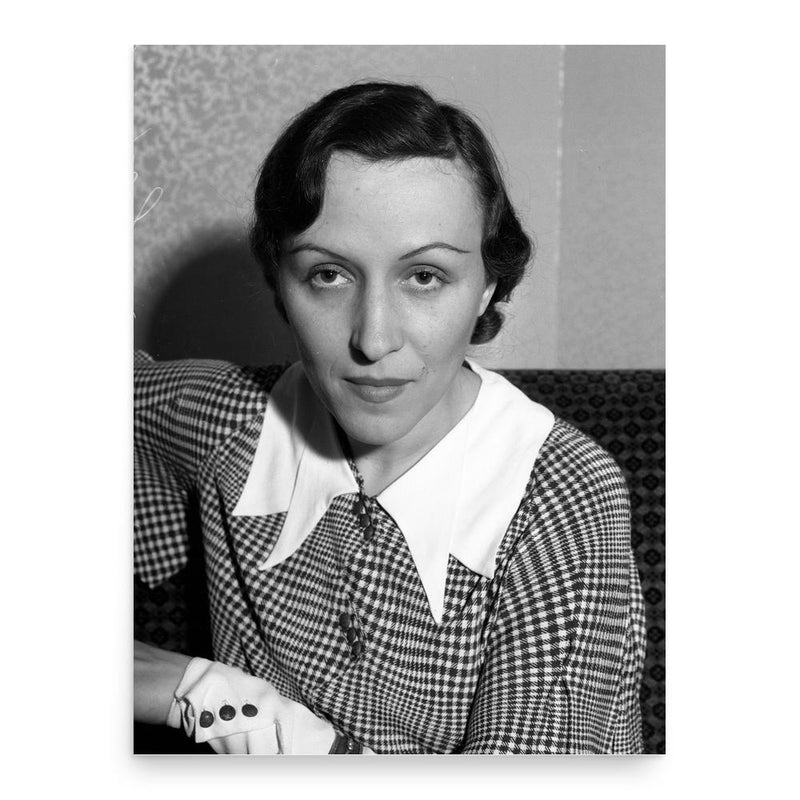 Berta Singerman poster print, in size 18x24 inches.