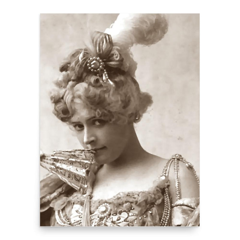 Bertha Galland poster print, in size 18x24 inches.