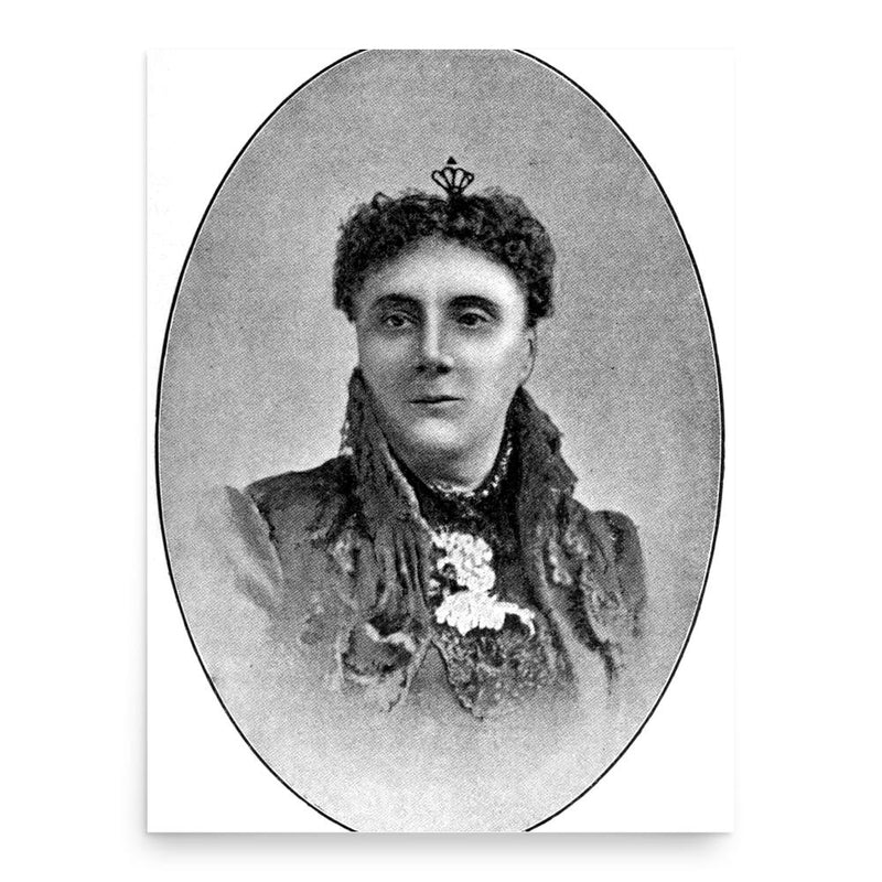 Bertha Jane Grundy poster print, in size 18x24 inches.