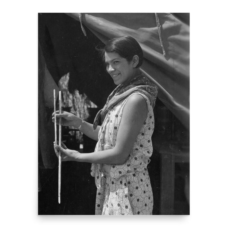 Bertha Parker Pallan poster print, in size 18x24 inches.