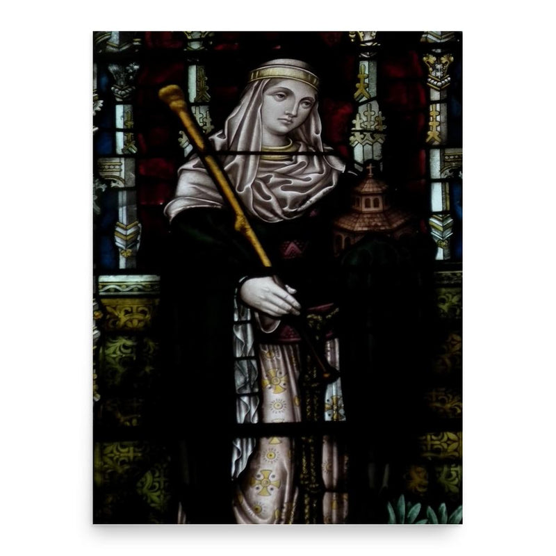 Bertha of Kent poster print, in size 18x24 inches.