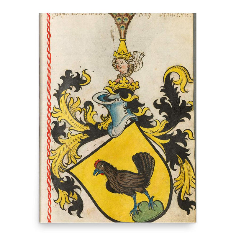 Berthold von Henneberg poster print, in size 18x24 inches.