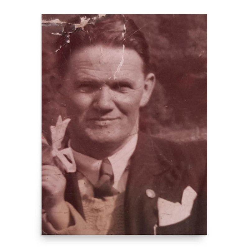 Bertie Donnelly poster print, in size 18x24 inches.