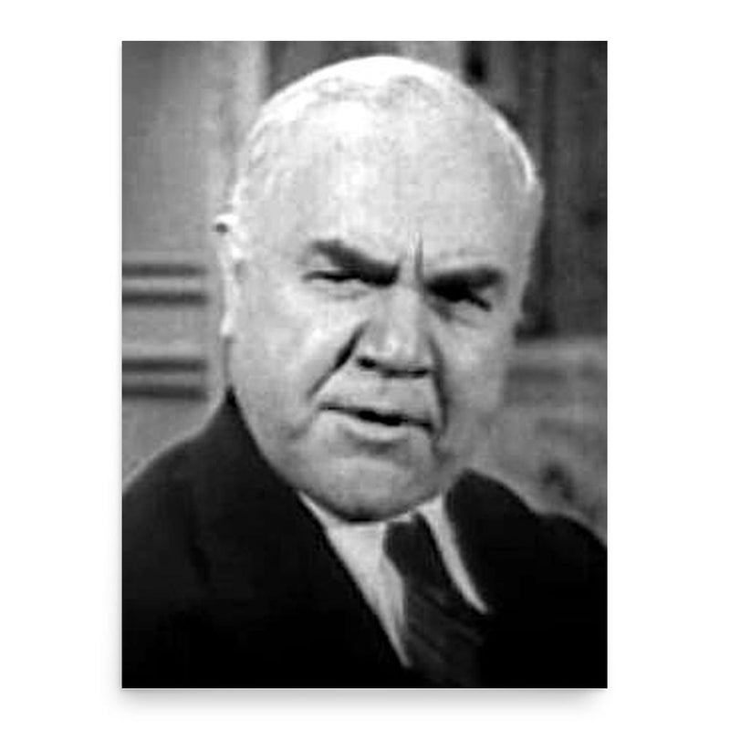 Berton Churchill poster print, in size 18x24 inches.