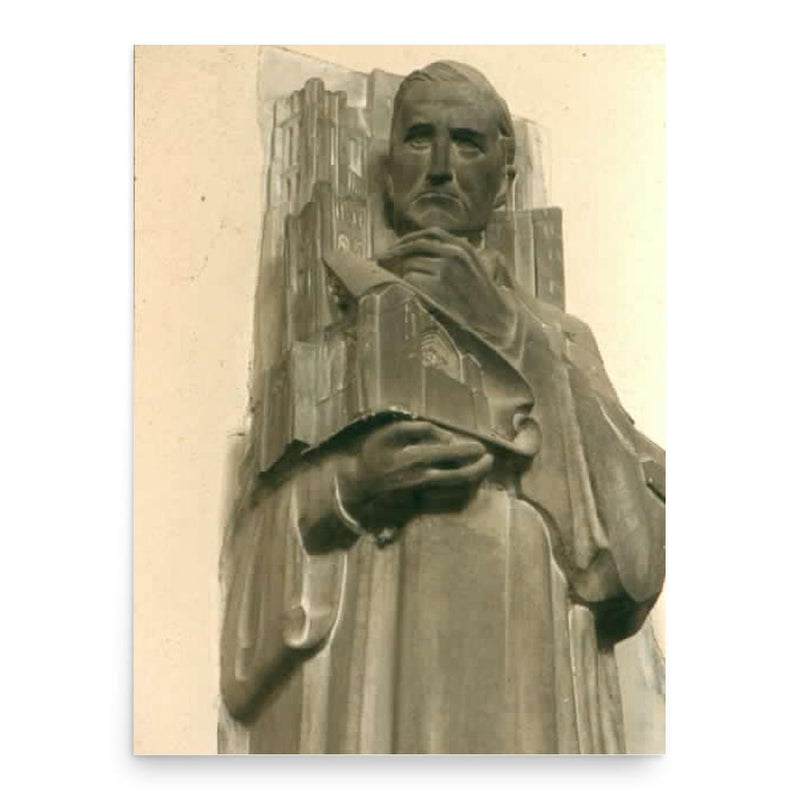 Bertram Goodhue poster print, in size 18x24 inches.