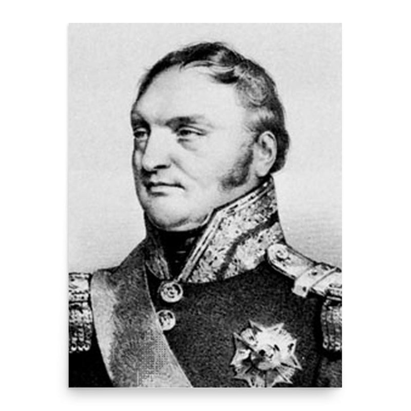 Bertrand Clauzel poster print, in size 18x24 inches.
