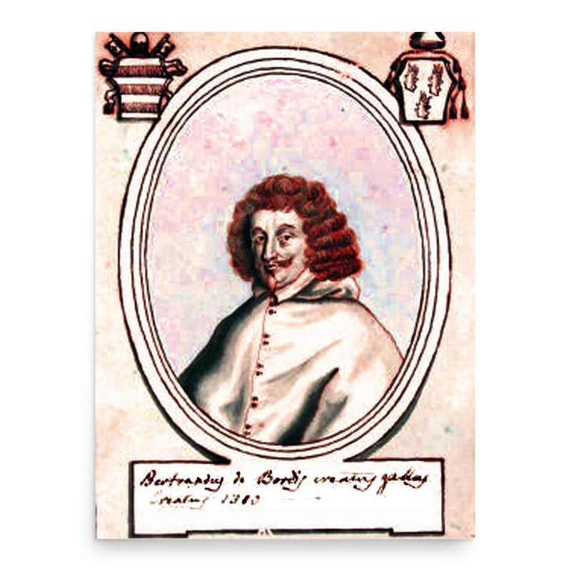 Bertrand des Bordes poster print, in size 18x24 inches.